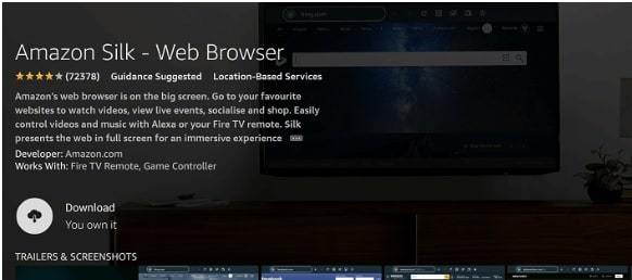 web browser to download roku channel