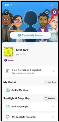 how to get dark mode on snap ios