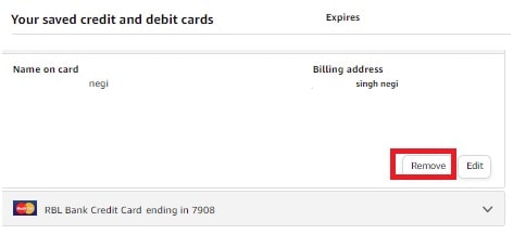remove credit card on amazon account