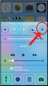 Circle arrow lock icon iphone