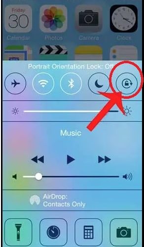 Circle arrow lock icon iphone