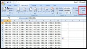 hide row and column in excel sheet