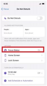 iphone focus staus feature What Does Share Focus Status Mean
