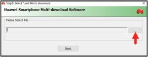 flash huawei xml file using multi download tool
